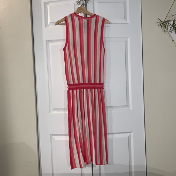 LOVE Moschino Vertical Stripe Pink Heart Dress - Picture 5 of 7